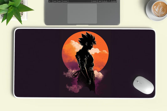 Saiyan Precision: TurtleWings Goku DBZ Multicolor Large Mousepad ? Unleash Anime Power on Your Workspace