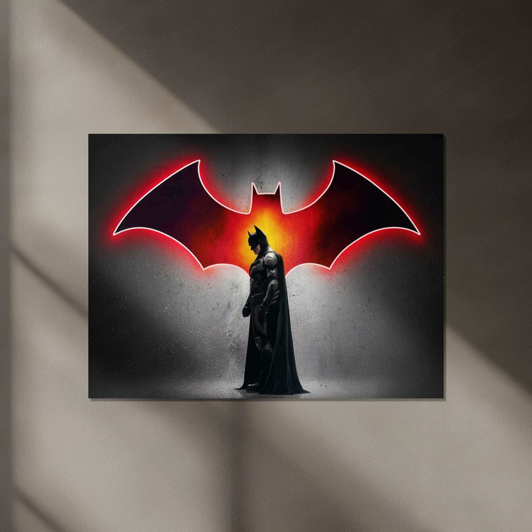 Batman Neon LED Metal Poster - TURTLEWINGS 