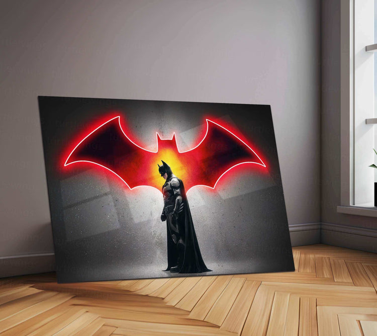 Batman Neon LED Metal Poster - TURTLEWINGS 