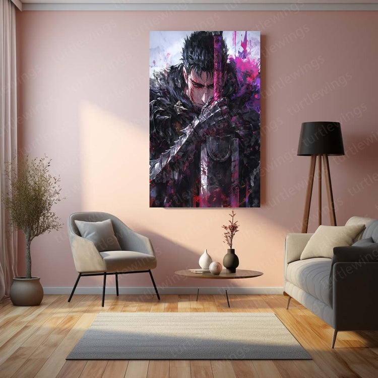 Berserk Dark Art Metal Poster | Gothic Fantasy Art | High-Quality Metal Wall Décor 2