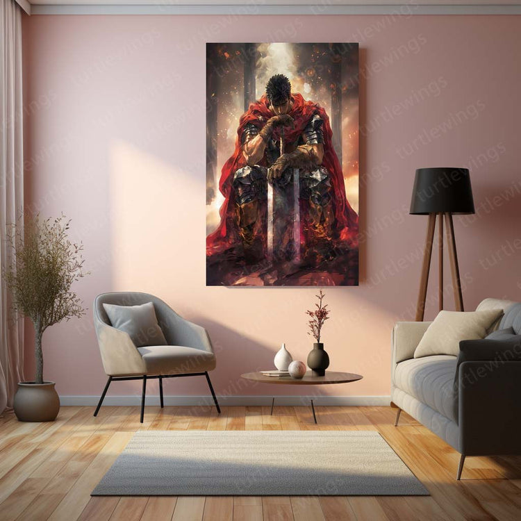 Berserk Dark Art Metal Poster | Gothic Fantasy Art | High-Quality Metal Wall Décor 3