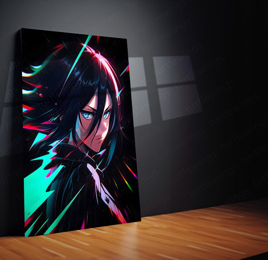 TheTheBleach Rukia Kuchiki Metal Poster | Soul Reaper Art | Turtlewings Anime