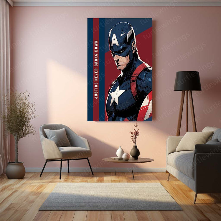 Captain America Metal Poster