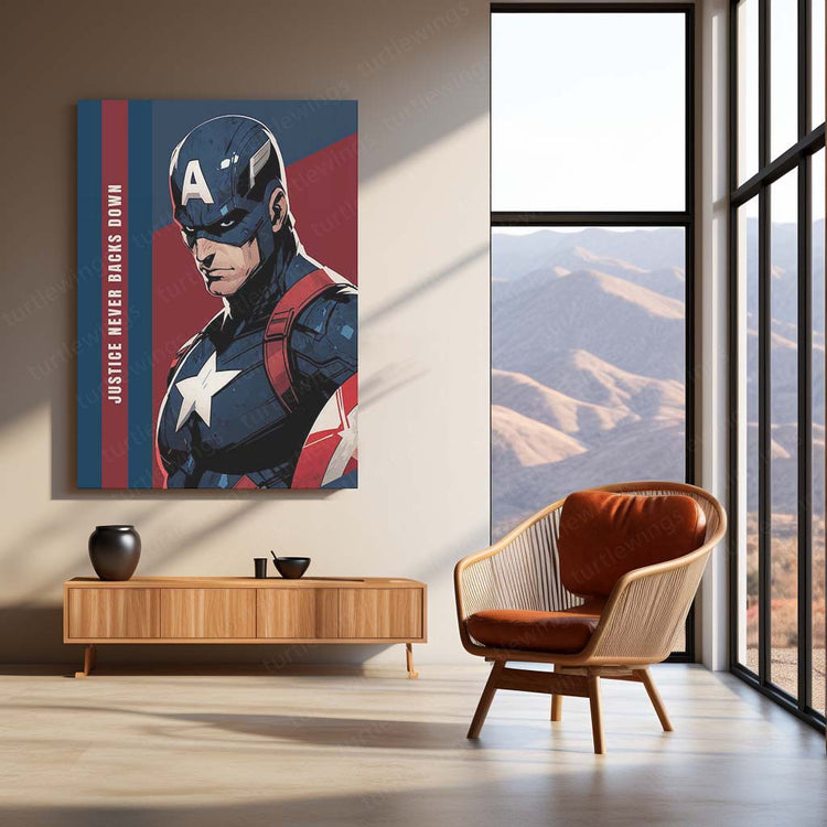 Captain America Metal Poster