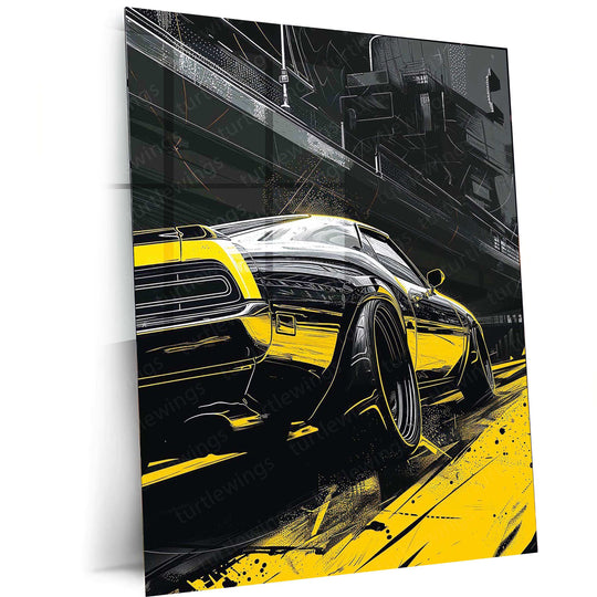 Car Art Metal Poster – Stylish Automotive Wall Art | Speed & Supercar Aesthetic Decor - TURTLEWINGS 