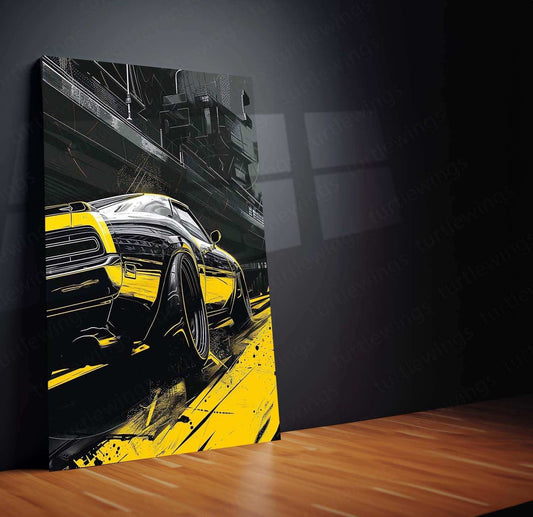 Car Art Metal Poster – Stylish Automotive Wall Art | Speed & Supercar Aesthetic Decor - TURTLEWINGS 