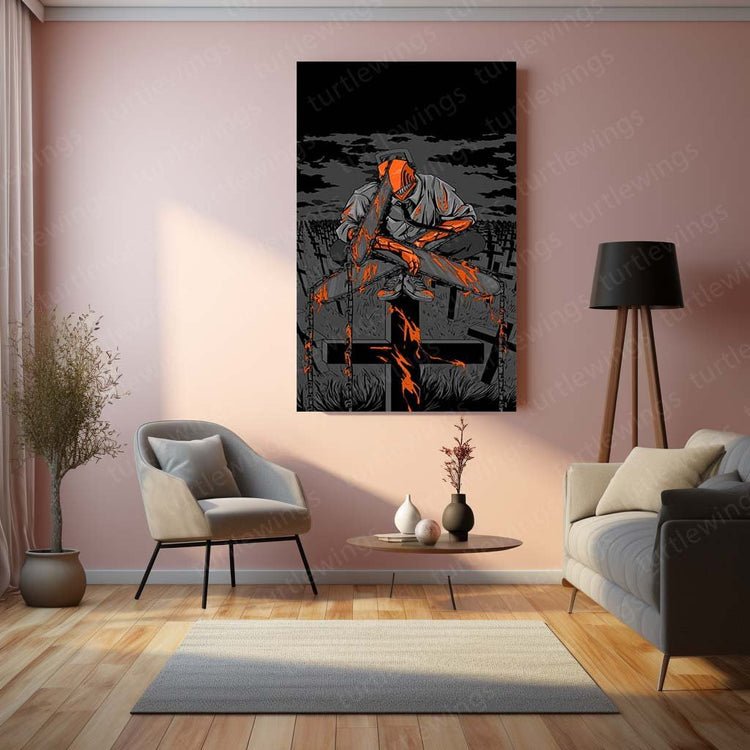 Chainsaw Man Metal Poster | Manga Wall Art | HD Print