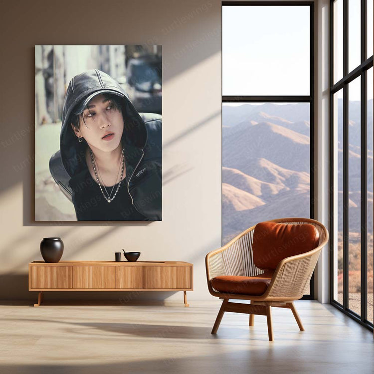 Chang Bin Metal Poster | Stray Kids Rapper | HD Print