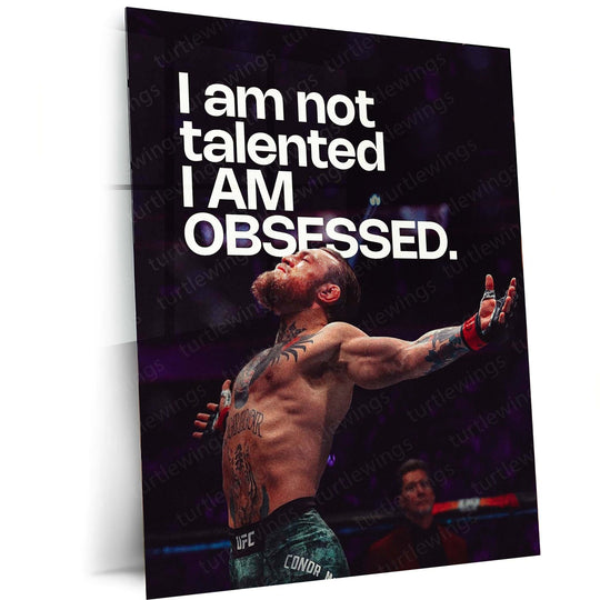 Conor McGregor Quote Metal Poster 2