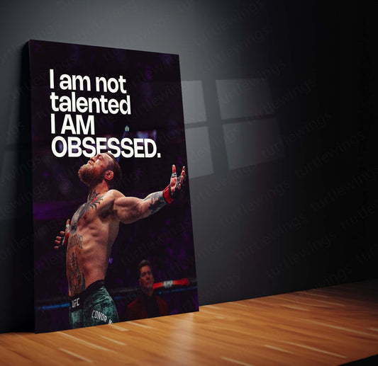 Conor McGregor Quote Metal Poster 2