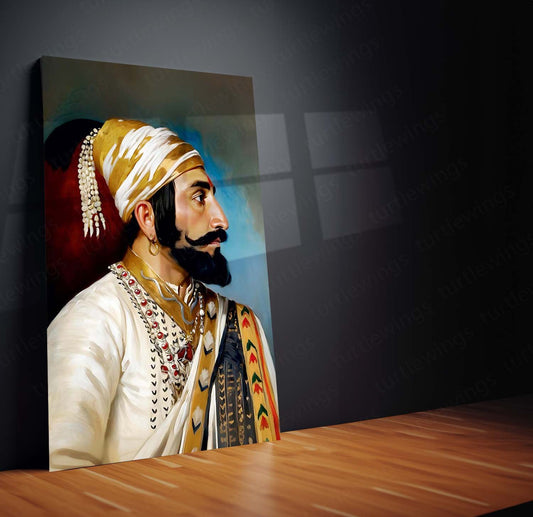 Chhatrapati Shivaji Maharaj Metal Poster - Historical Icon