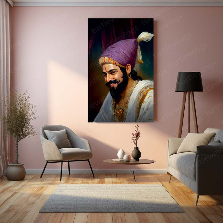 Chhatrapati Shivaji Maharaj Metal Poster - Historical Icon-2