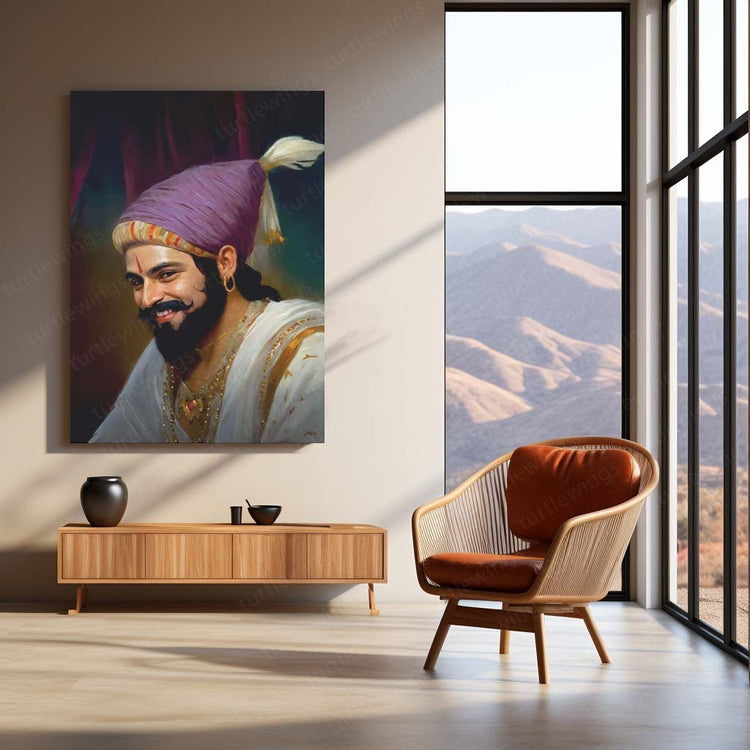 Chhatrapati Shivaji Maharaj Metal Poster - Historical Icon-2