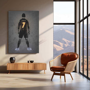 Cristiano Ronaldo Neon LED Wall Frame - Iconic Glow for Football Fans - TURTLEWINGS 