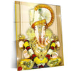 Dagdusheth Bappa Metal Poster – Divine Lord Ganesha Wall Art | Spiritual Hindu Decor