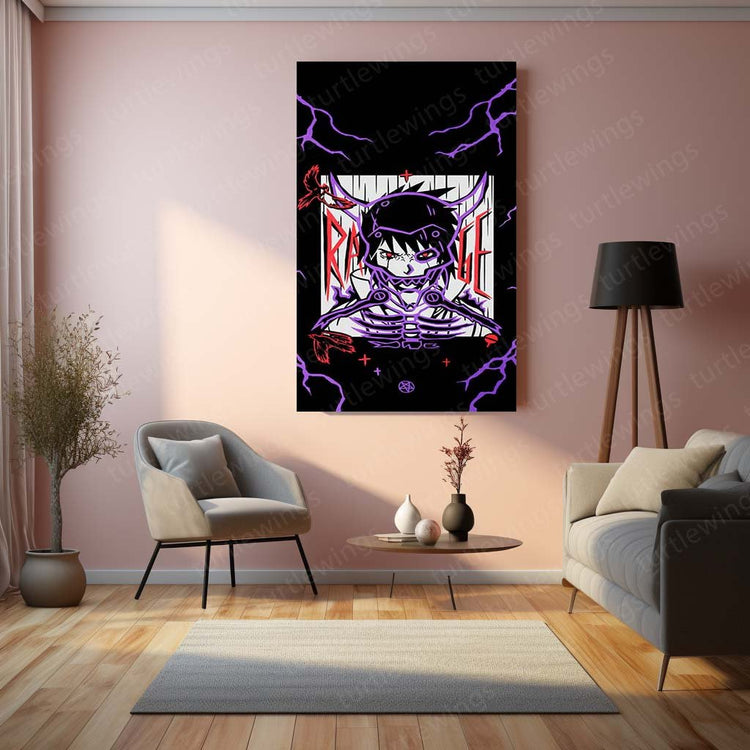 Sasuke Metal Poster | Naruto Anime Wall Art | HD Print