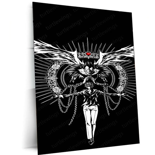 Death Note Metal Poster | Anime Wall Art | HD Print