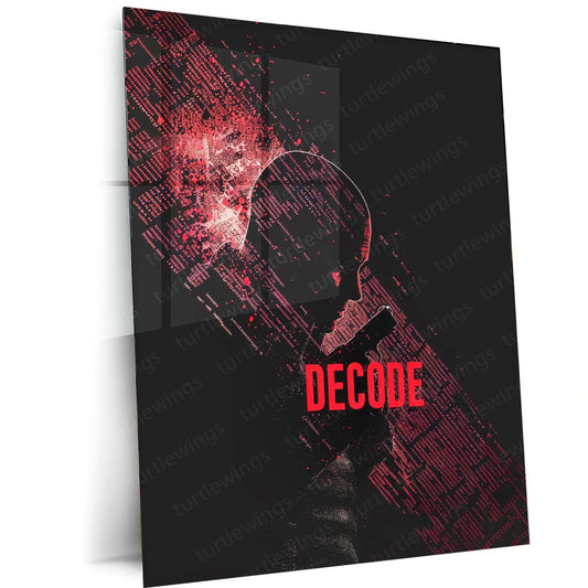 Unlock the Mystery - "Decode" Movie Poster Metal Poster | Cinematic Wall Art | HD Print