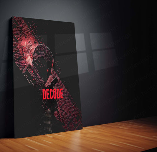 Unlock the Mystery - "Decode" Movie Poster Metal Poster | Cinematic Wall Art | HD Print