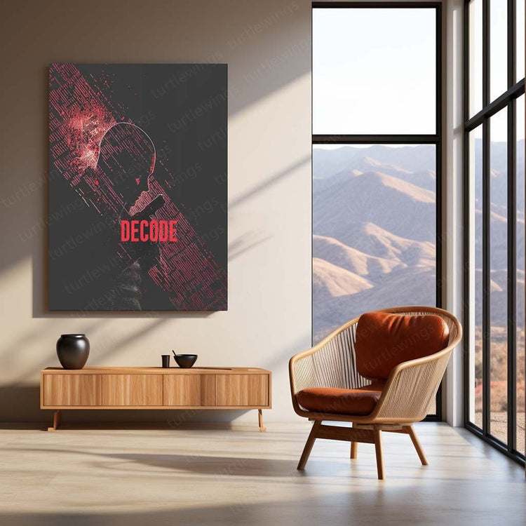 Unlock the Mystery - "Decode" Movie Poster Metal Poster | Cinematic Wall Art | HD Print