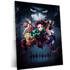 Demon Slayer Metal Poster – Epic Anime Wall Art | Kimetsu no Yaiba Decor