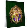 Devi Mahalakshmi Metal Poster – Divine Goddess of Wealth & Prosperity | Hindu Spiritual Wall Art