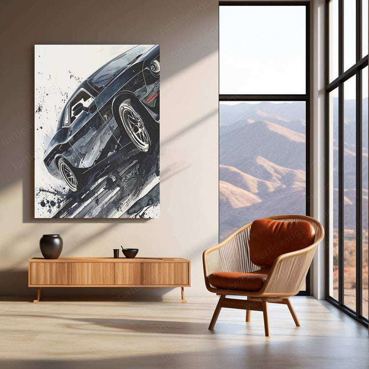 Dodge Challenger Metal Poster – Iconic Muscle Car Wall Art | Classic American Automotive Decor - TURTLEWINGS 