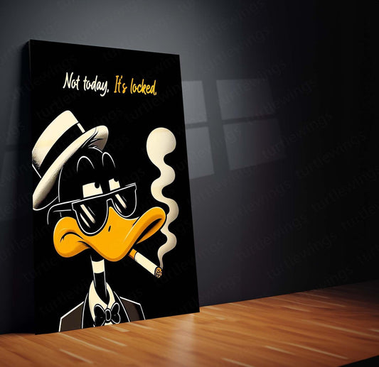 Duck Funny Quote Metal Poster