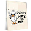 Duck Silly Metal Poster – Playful & Goofy Animal Wall Art | Fun Farmhouse & Quirky Decor