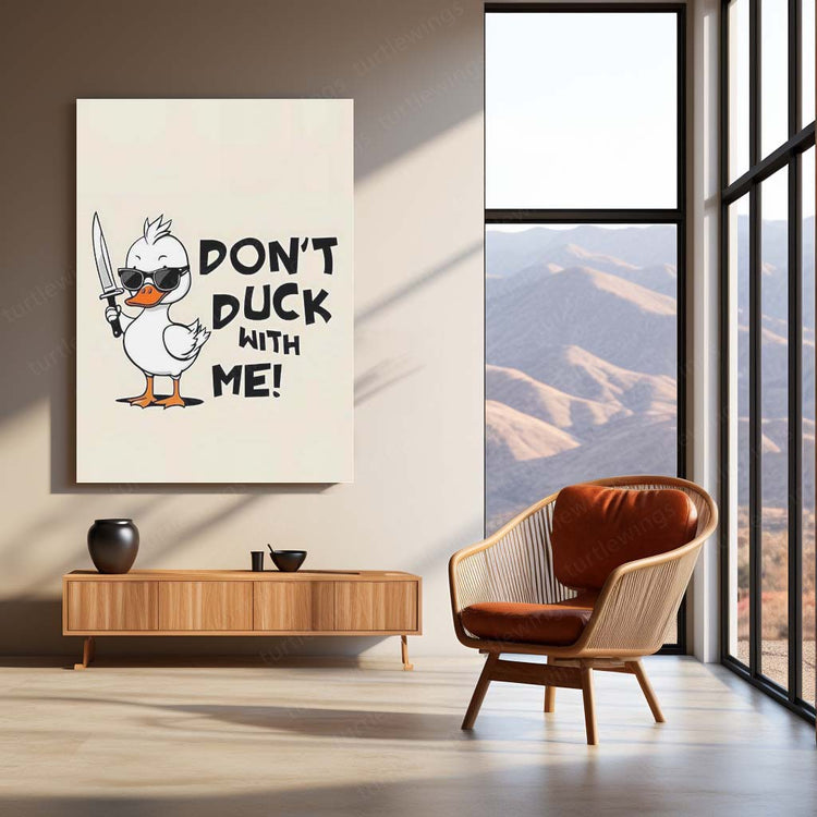 Duck Funny Quote Metal Poster 2