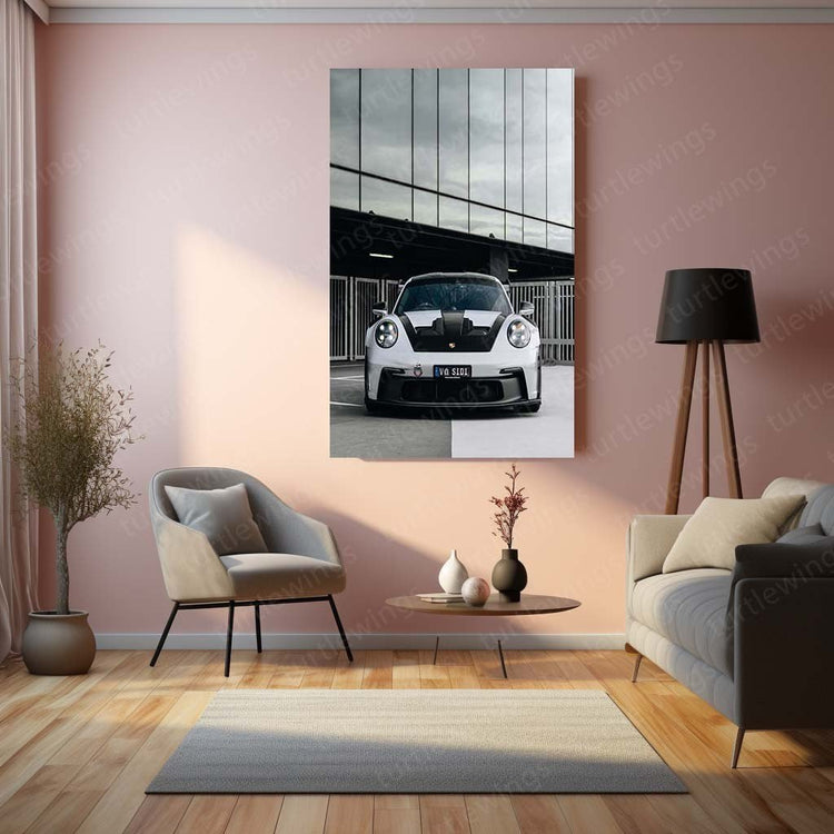 Porsche GT3 RS Metal Poster | High-Performance Car Art | HD Print