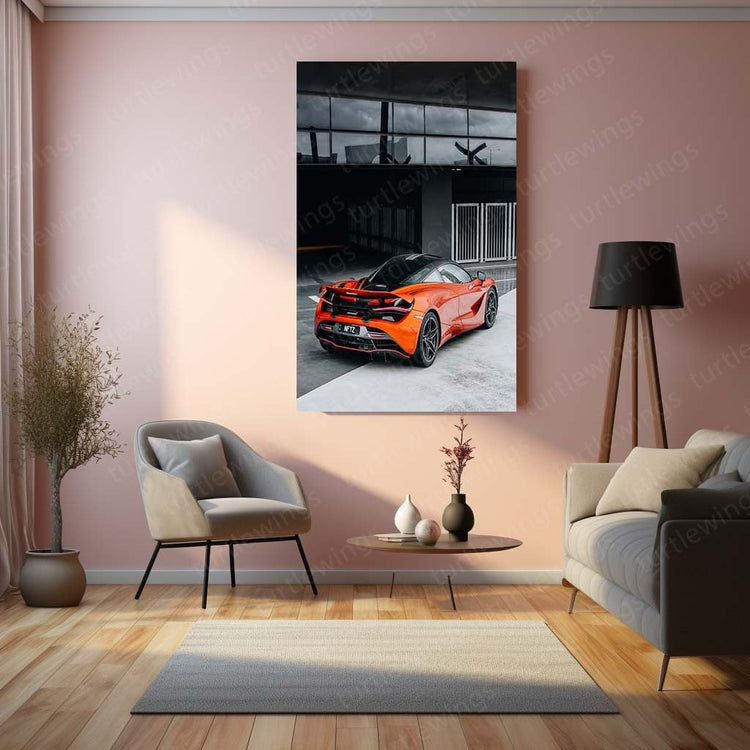 McLaren 720S Metal Poster | Supercar Elegance | HD Print