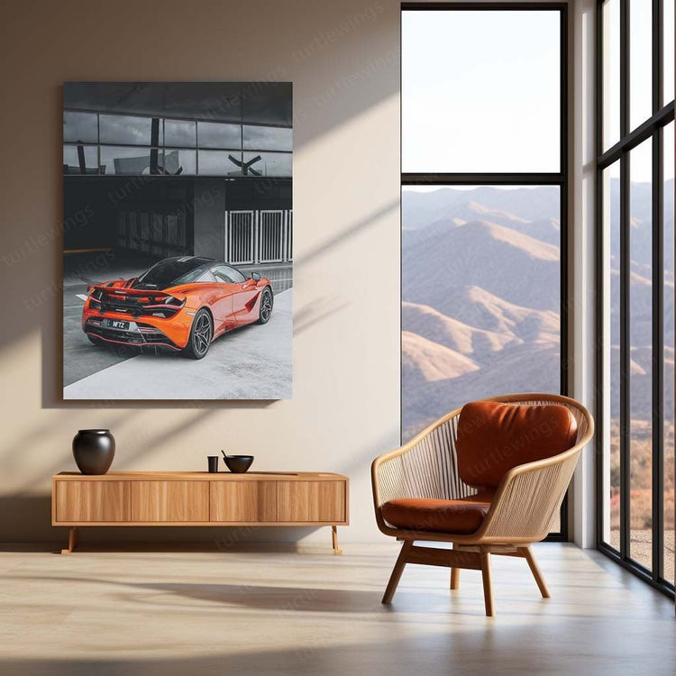 McLaren 720S Metal Poster | Supercar Elegance | HD Print