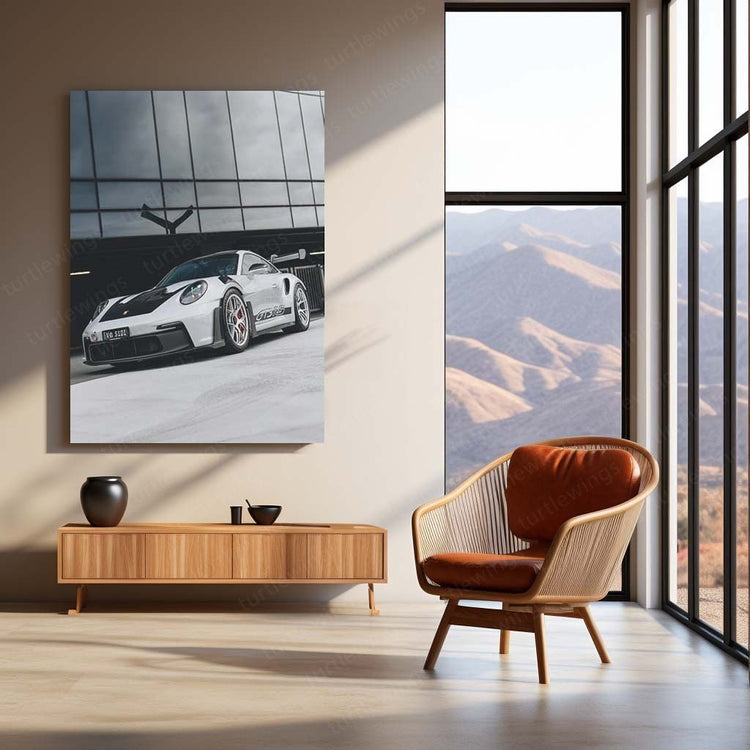 Porsche GT3 RS Metal Poster | High-Performance Car Art | HD Print 2