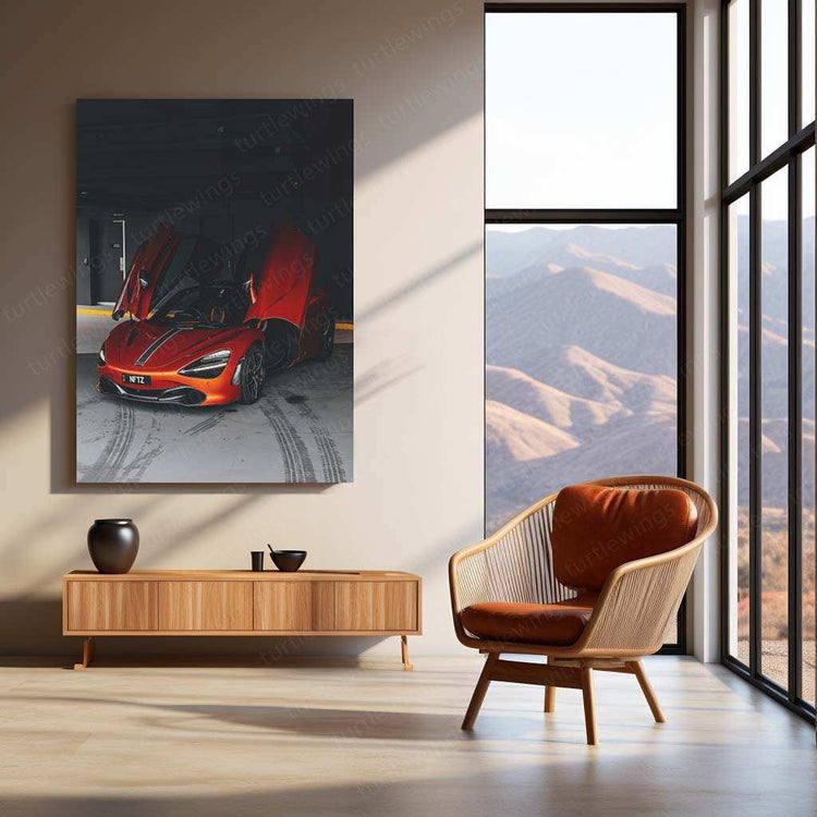 McLaren Supercar Metal Poster | High-Performance Automotive Wall Art | Speed & Luxury Decor - TURTLEWINGS 