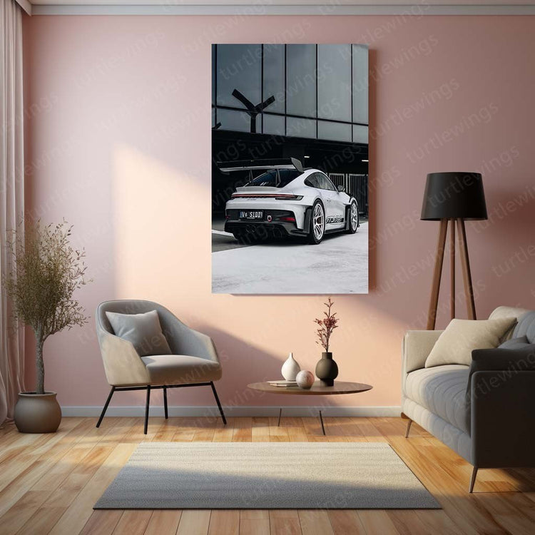 Porsche GT3 RS Metal Poster | High-Performance Car Art | HD Print 3