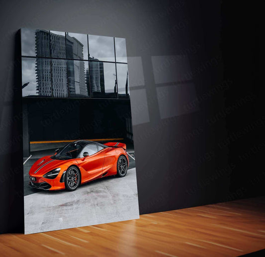 McLaren Supercar Metal Poster | High-Performance Automotive Wall Art | Speed & Luxury Decor - TURTLEWINGS 