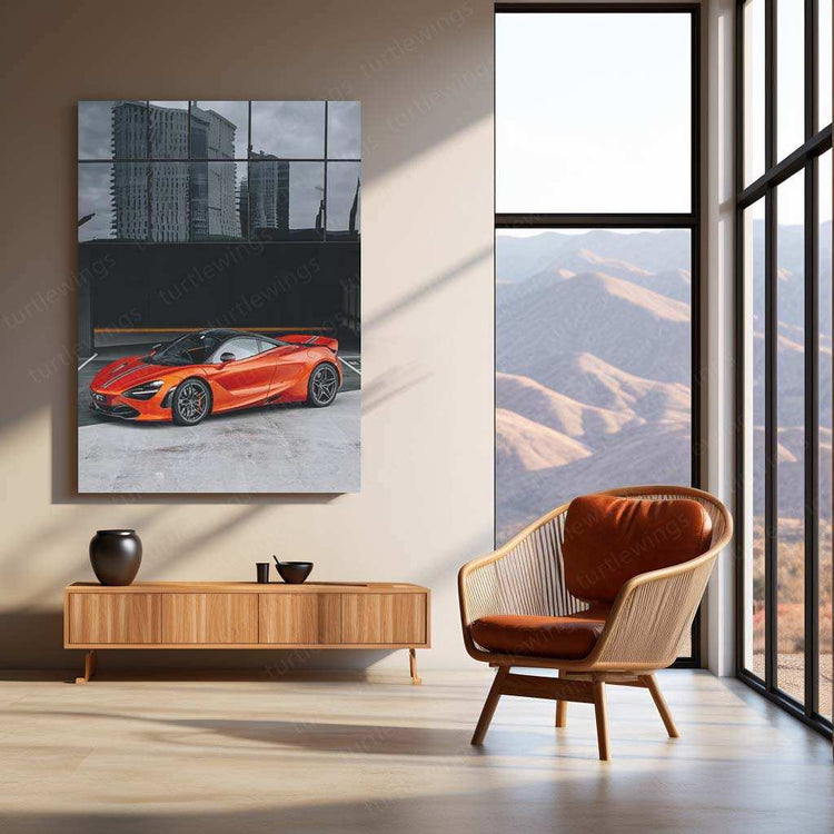 McLaren Supercar Metal Poster | High-Performance Automotive Wall Art | Speed & Luxury Decor - TURTLEWINGS 