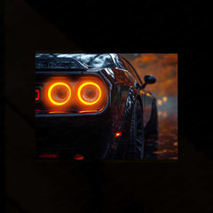 Dodge Challenger SRT Neon LED Metal Frame â Bold Automotive Wall Art 3