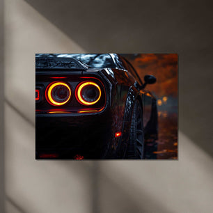 Dodge Challenger SRT Neon LED Metal Frame â Bold Automotive Wall Art 3 - TURTLEWINGS 