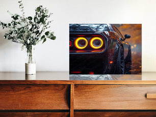 Dodge Challenger SRT Neon LED Metal Frame â Bold Automotive Wall Art 3 - TURTLEWINGS 