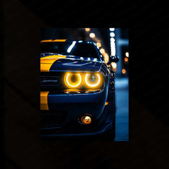 Dodge Challenger SRT Neon LED Metal Frame â Bold Automotive Wall Art 4