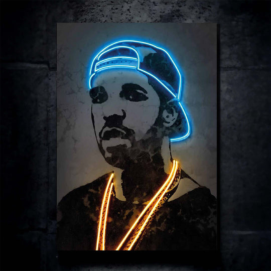 Drake Hip-Hop Neon LED Metal Frame