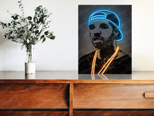 Drake Hip-Hop Neon LED Metal Frame - TURTLEWINGS 