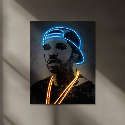 Drake Hip-Hop Neon LED Metal Frame - TURTLEWINGS 