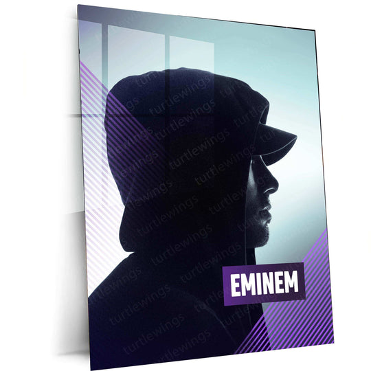 Eminem Metal Poster – Rap Legend Wall Art - TURTLEWINGS 