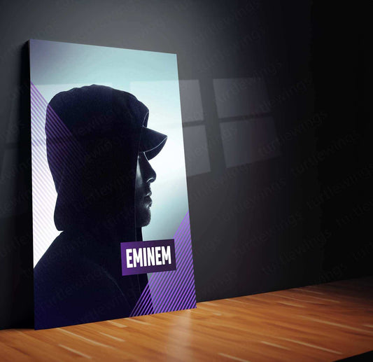 Eminem Metal Poster – Rap Legend Wall Art - TURTLEWINGS 