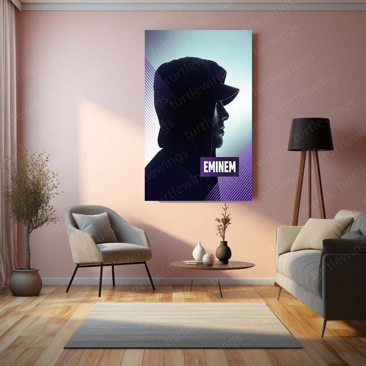 Eminem Rap God Metal Poster | Iconic Hip-Hop Art | High-Quality Metal Print