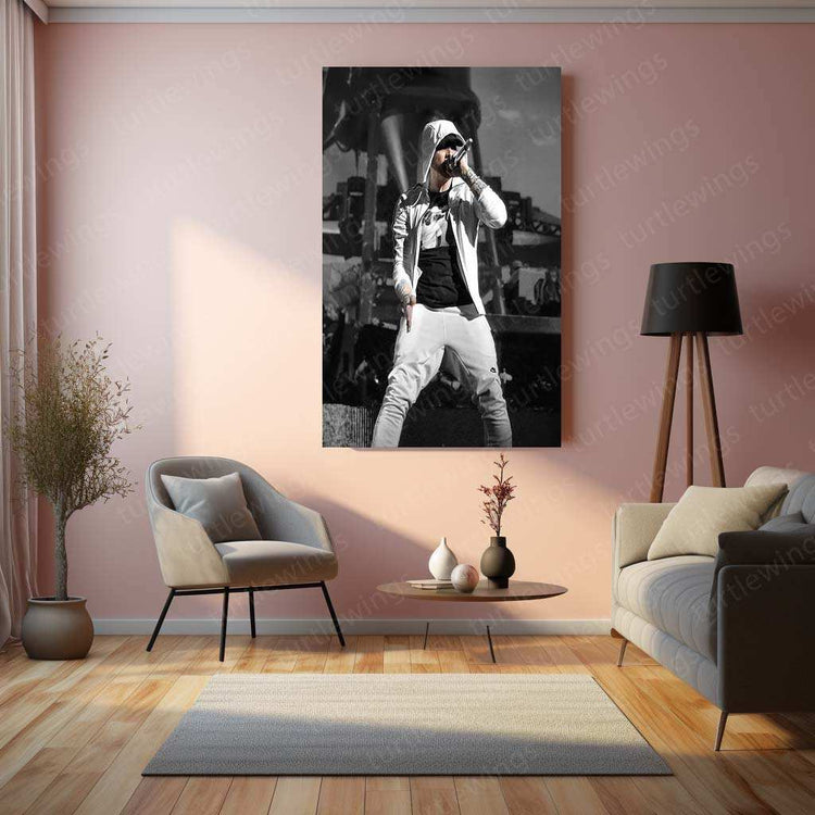 Eminem Metal Poster – Rap Legend Wall Art 1 - TURTLEWINGS 