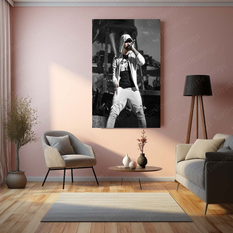 Eminem Rap God Metal Poster | Iconic Hip-Hop Art | High-Quality Metal Print 2